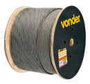 Cabo Vonder de Aço Galvanizado Alma de Fibra 3,18mm 1/8 6 x 7 100 Metros