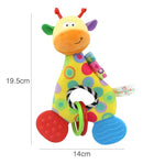 Chocalho Mordedor De Bebê Girafa Girafinha Hipoalergênico Cor Amarelo