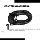 Cabo De Microfone Balanceado Xlr Macho X Xlr Femea 5m Metros