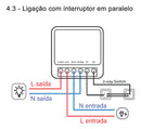 Interruptor Inteligente Relé Wifi Novadigital 1 Canal 10a Mini Smart Switch Tuya Smart Life Alexa 110v 220v Bivolt Branco