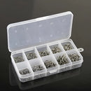 Kit Com 600 Anzóis Aço Carbono #3 Ao #12 + Caixa Pesca Anzol