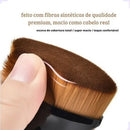 Kit 1 Pincel Maquiagem Hexagonal + Estojo Transparente Make