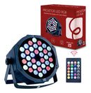 Canhão Refletor Par 64 Rgb 36 Leds 1w Dmx Strobo Slim Epsilon