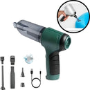 Mini Soprador Aspirador De Pó 3em1 Usb Portatil Recarregável Cor Verde