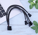 Cabo Adaptador Multi Fan Molex P/ 4 Coolers 3 E 4 Pinos