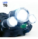 Lanterna De Cabeça Recarregável Profissional Com 3 Leds Forte Fluoreled