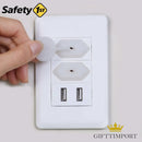 24 Protetor D Tomada Choque Elétrico Segurança Conforto Bebê