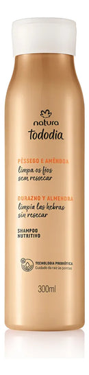 Shampoo Nutritivo Tododia Pêssego E Amêndoa 300 Ml Natura