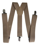 Suspensório King 3,5cm Largura Exclusivo Plus Size Ref: Bege