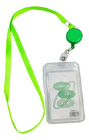 Protetor Para Crachá Transparente Com Cordão E Roller Clipe