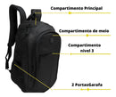 Mochila Denlex DL1286 cor preto