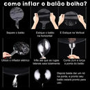 Kit 10 Balao Bolha Bubble 24 Polegadas 60cm Balão Bubble