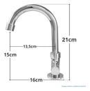 Torneira Lavatorio Lavabo Banheiro Luxo Bica Alta Cromada 1/4 De Volta Balencia