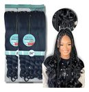 2 Pacotes Cabelo Boho Curl French Curl Fibra Premium 400g Cor Preto 1