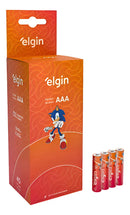 Kit Pilhas de Zinco ELE000000082342 do Tipo AAA Palito 1,5V Caixa 40 Unidades Elgin