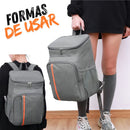 Mochila Térmica Cooler Praia Passeio Bag Marmita Cerveja 18l Cor Azul Marinho