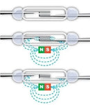 Sensor Magnético Reed Switch Dourado Kit Com 10 Peças