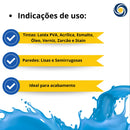 Rolo Lã Baixa Para Parede 15cm C/ Cabo - Topa Tudo - Castor