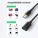 Cabo Extensor Usb 3.0 Ugreen 1 Metro 5gbps Macho Para Fêmea Cor Preto