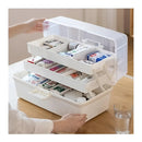 Caixa Maleta De Primeiros Socorros De Medicamentos Cor Branco