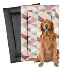 Colchonete Pet G Impermeável Lavável Triangulo Rosa