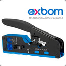 Alicate De Crimpar Rj45 Ez Vazado Rj11 Cat5e Cat6 Cat7 Pró