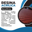 Resina World Tintas Acrilica Brilhante Base Agua Incolor 3,6lts