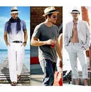 Chapéu Moda Panamá Aba Larga Clássico Masculi Marfim Único