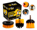 Kit 3 Escovas De Limpeza Pesada Tcw300 The Black Tools Para Parafusadeira Furadeira