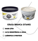 Graxa Branca Base Lítio Naútica Automotiva E Motos Gitanes 500g