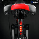 Kit Lanterna e Farol Para Bicicleta Luz Com LED Monster Ultra 3 Modos Iluminação Lumens Recarregável Bivolt Com Pisca Traseiro Portátil Kaizu cor preto