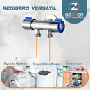 Registro 1/2 Torneira Saída Dupla Ducha Higiênica Lava Louça