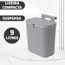 Lixeira Suspensa Com Suporte De Pendurar Cozinha 9 Litros