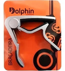 Capotraste Braçadeira Dolphin Prata Violão Aço / Guitarra