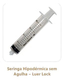 Seringa Descartável 20ml Luer Lock C/50 Unidades Descarpack Capacidade em volume 20 mL