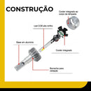 Kit Super Led C6 H1 H3 H4 H7 H8 H11 6000k 36w 480 H4 Prateado