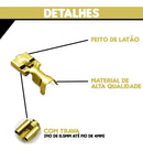 Terminal Encaixe Femea Com Trava 6,3mm - Pacote  100 C/