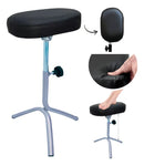 Mbm Decor Suporte Tripé Manicure Apoio Pernas Para Pedicure Almofada Negro