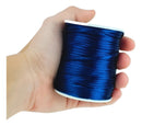 Fio De Seda Azul Marinho - Cordão Rabo De Rato 2mm - Nybc Cor Azul-marinho