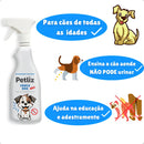 Educador Adestramento Cão Xixi Certo Sanitário Higiênico Adestrador + Spray Anti Mordida Moveis Objetos - Petliz