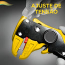 Alicate Desencapador e Cortador de Fios 2 em 1 Com Ajuste de Pressão