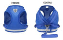 Coleira Peitoral Para Cães E Gatos Ajustável Com Azul G