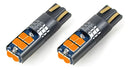 Par Lâmpada Pingo T10 10 Chip Led 3030 Canbus Âmbar Laranja Âmbar Conforme Foto T10/168/w5w/194