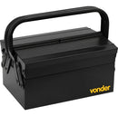 Caixa metálica sanfonada para ferramentas, com 3 gavetas, 30 cm x 19 cm x 16 cm, VONDER