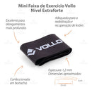 Faixa Elástica Mini Band Treino Exercício Academia Vollo