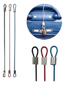 3 Cabos De Aço Lacre De Malas Segurança Ziper Bagagem Viagem