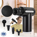 Massageador Pistola Muscular Profissional 6 Velocidades 4 Ponteiras Alívio Dores Relaxamento Bivolt Recarregável Yin Yang Produtos Para Acupuntura