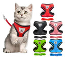 Coleira Peitoral Para Gatos Com Guia Cor Preto Tamanho da coleira P Bacon Born