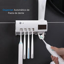 Suporte Porta Escova Dentes Dipenser Pasta Esterelizador Uv Bargas