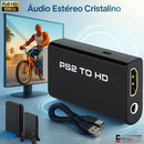 Adaptador De Vídeo Para Ps2 Hdmi Full Hd 1080p Tv Monitor Conversor PS2 AV PARA HDMI plug and play Marca Chrome Technology